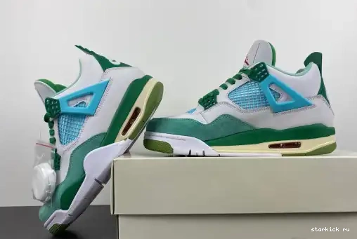 Grass Retro AJ4-KNCW Green SB White  (limited 4  Jordan AJ4-KNCW edition)  0506